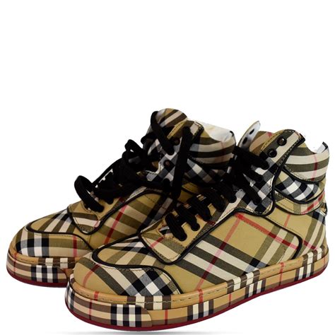 sneakers burberry sale|designer burberry high top sneakers.